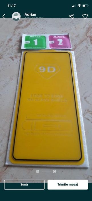 Folie sticla xiaomi redmi 8 8t 8a note 9C pro max mi 10 lite 11T pro