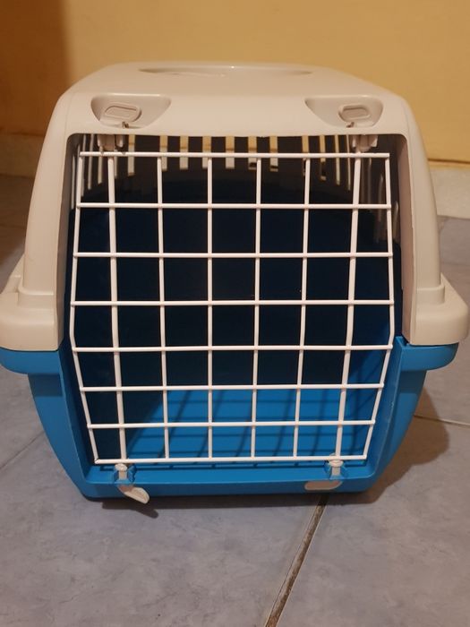 Cușcă  transport  smart 49 cm  bleu.