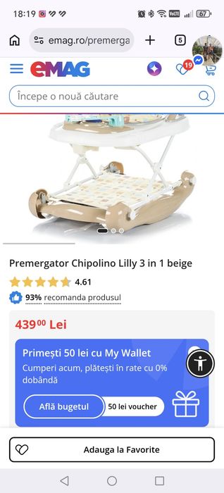 Premergător chipolino lilly 3 în 1