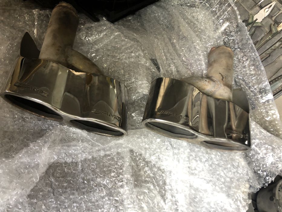 Насадки глушителя выхлоп мерседес s63 s65 e63 e65 amg w221 w211 w212