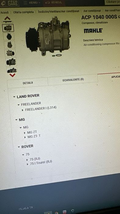 Compresor AC Freelander 1 2.0 tdi