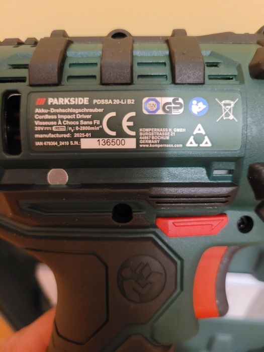 Ударен винтоверт (импакт) Parkside PDSSA 20-LI B2