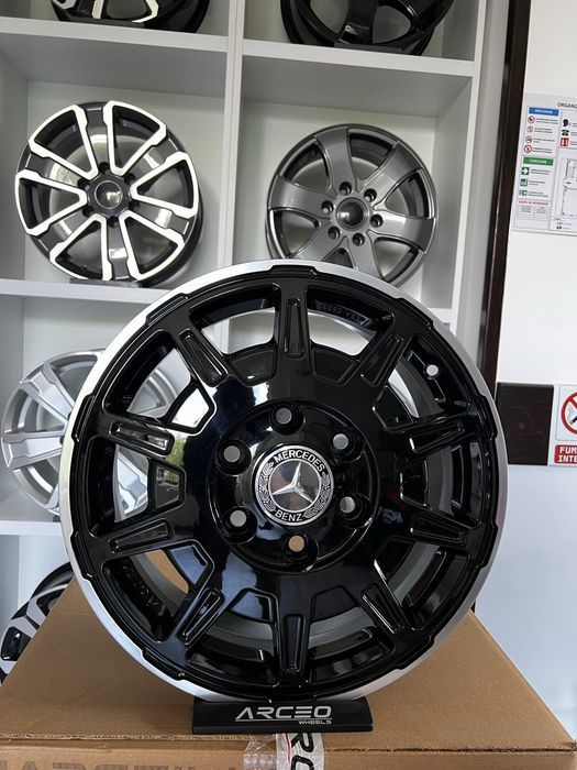Jante R16 6x130 Heavy Duty Noi Mercedes Sprinter W906 W907 2006-2025 VW Crafter 2006-2017 1275kg/jantă TUV Autoutilitare Marfă Pasageri