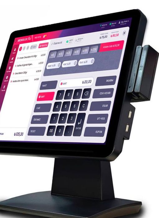 POS Monoblok,printer,skaner,pul qutisi,barkod printerlar