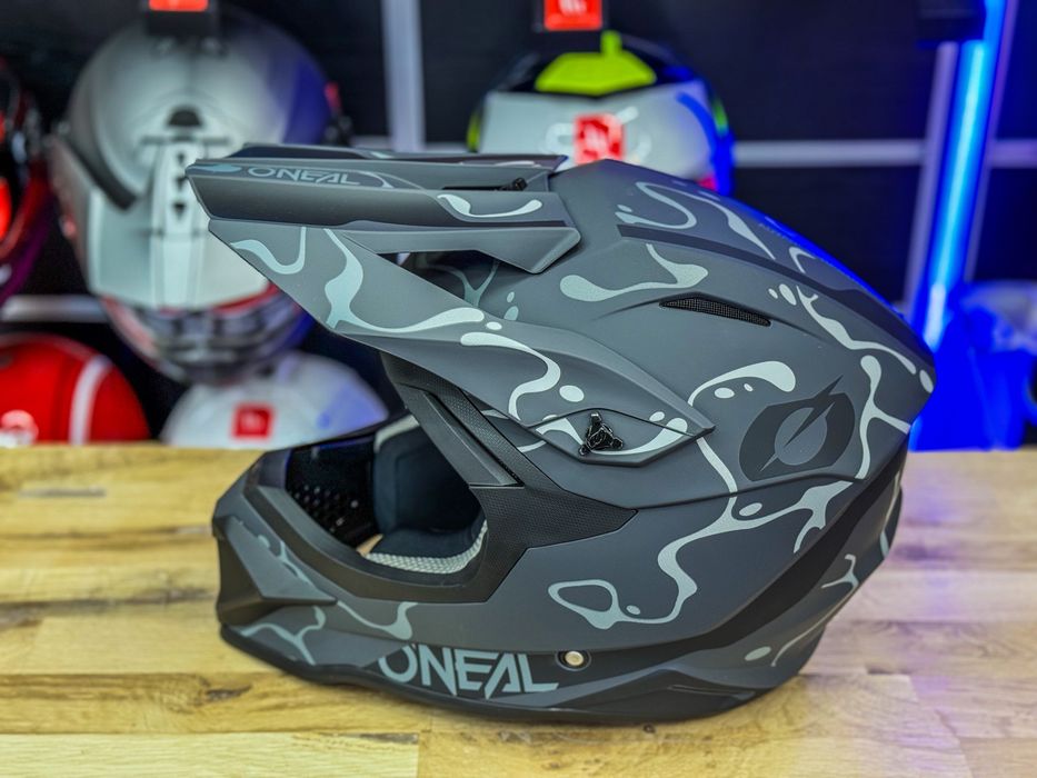 Casca Moto Cross O’neal Splash Black/Grey