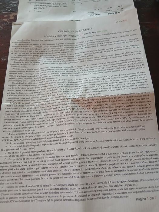 Cross 150cc în garantie 12 luni