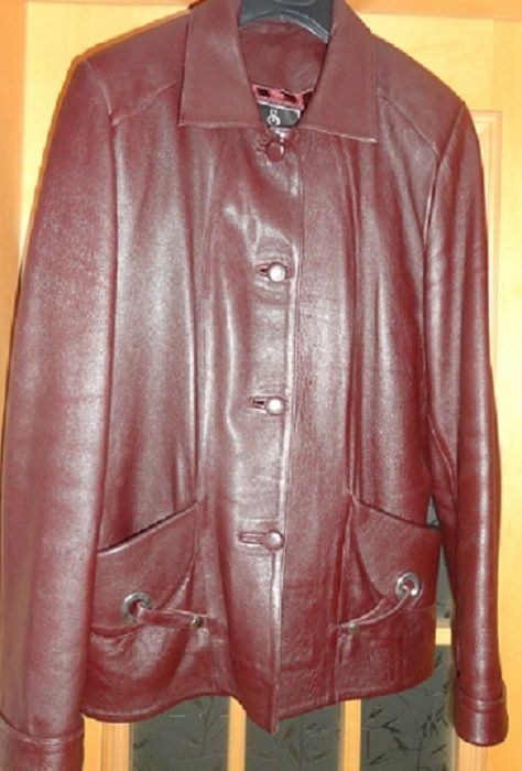 Jacheta Steel Pelle din piele naturala bordo