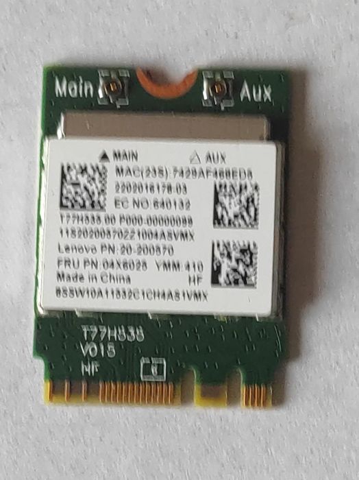 Placa  wireless în perfectă stare de functionare