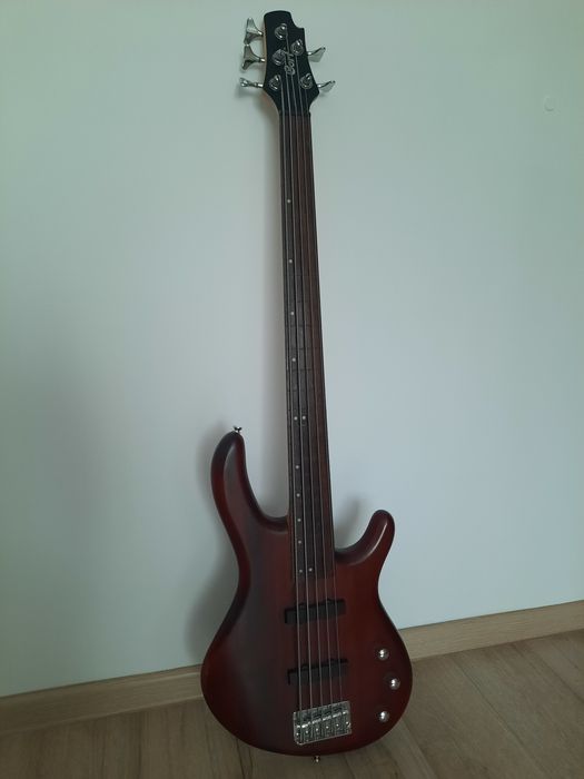 Chitara bass, 5 corzi, fretless