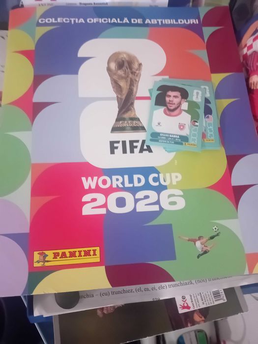 Cartonase  jucatori fifa 2026  album Panini