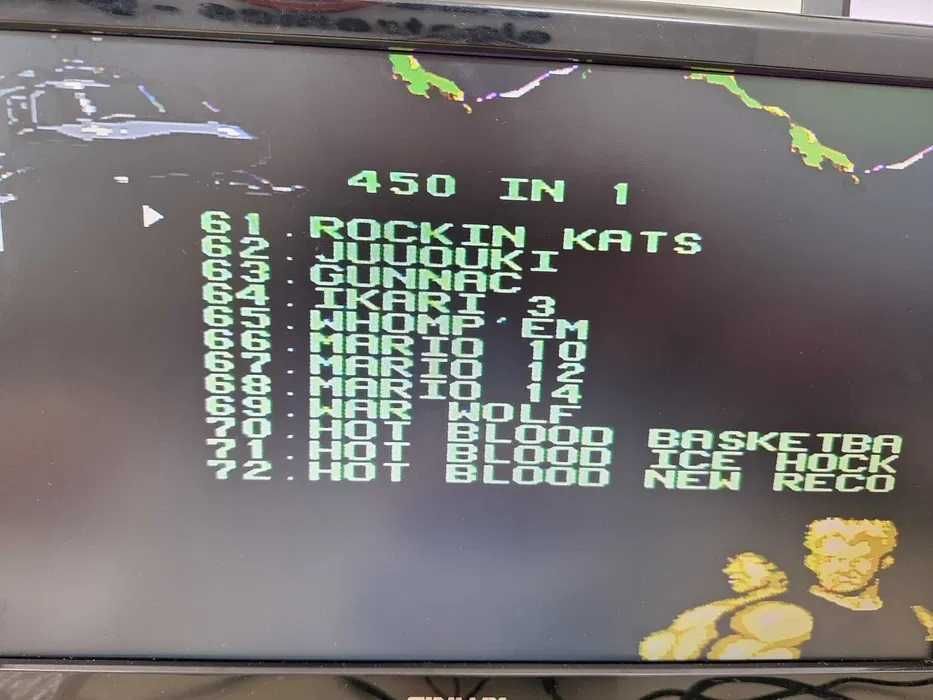 450 jocuri, caseta discheta galbena clasica cu jocuri TV