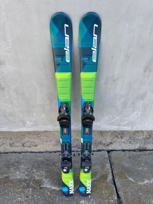 Ski Schiuri Copii Elan Maxx U-Flex 120 cm + Legături Elan EL 4.5 GripWalk