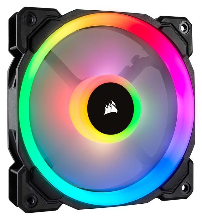 Ventilator Corsair LL120 RGB 120mm Dual Light Loop LED PWM 3 Fan Pack