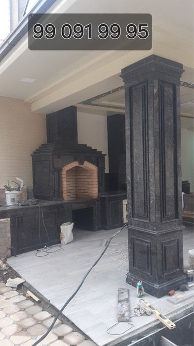 Travertin tosh, mramir, tosh ishlari