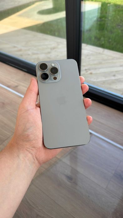 Apple Iphone 15 pro max natural titanium - 256 gb - 100% battery -