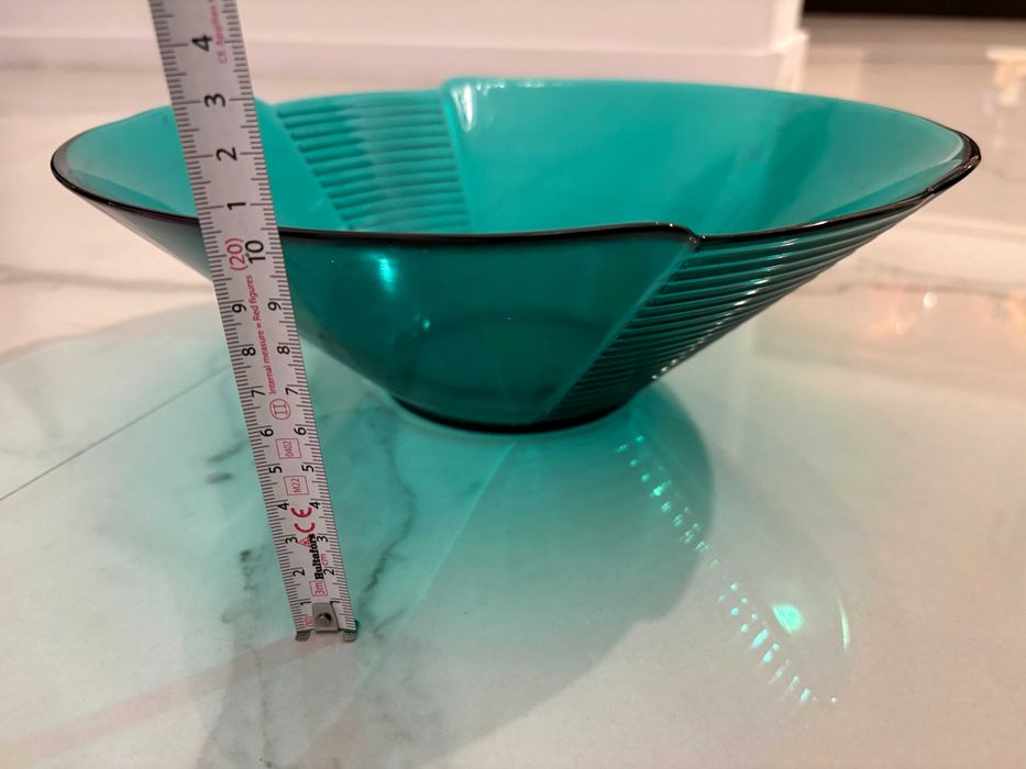 bol menaj verde mare smarald stil Memphis design Italia anii 1980