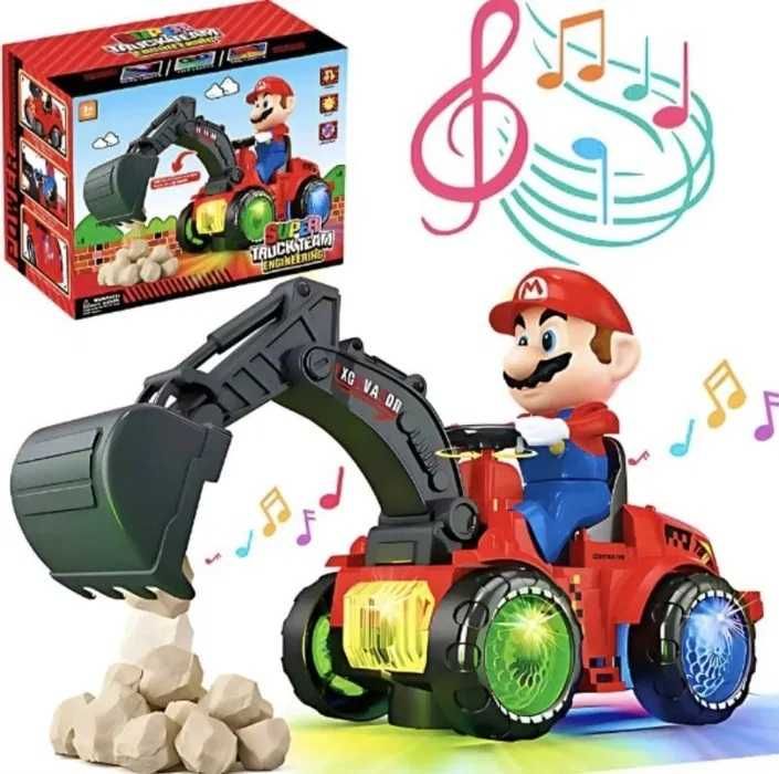 Интерактивна играчка трактор Супер Марио, музикален и светещ