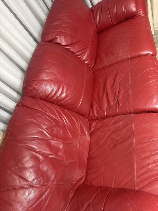 Canapele din piele naturala 3+1+1