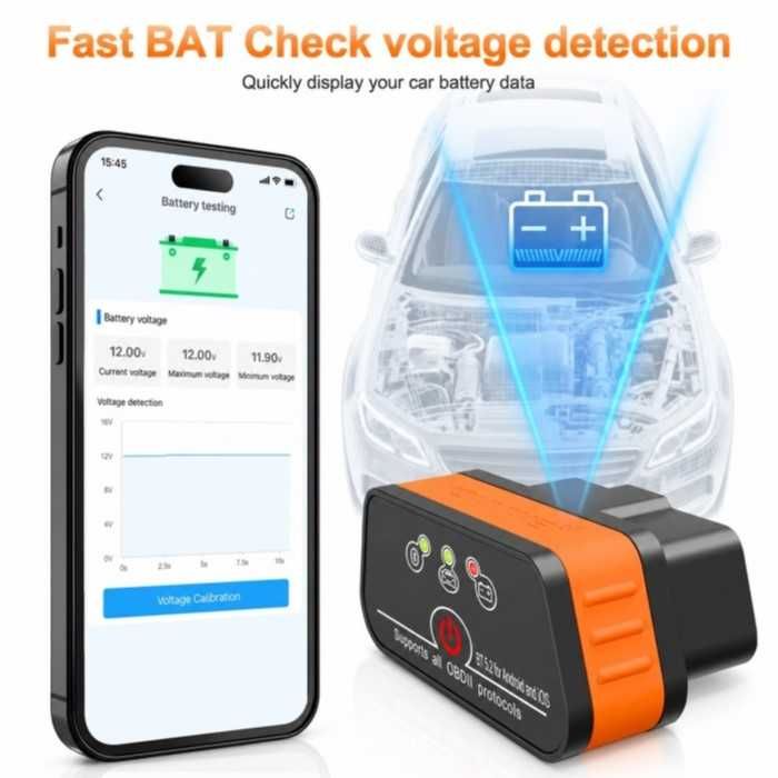 Автодиагностика OBD2 Automat-Скенер iCar 3, Bluetooth 5.2