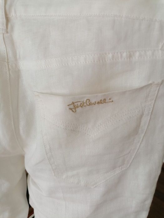 JUST CAVALLI Мъжки ленен панталон