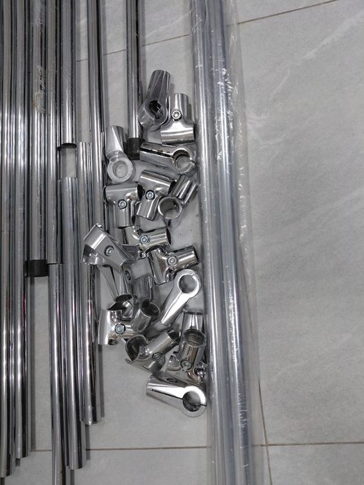 Трубы 3м. Профиля 2 м. Крепления