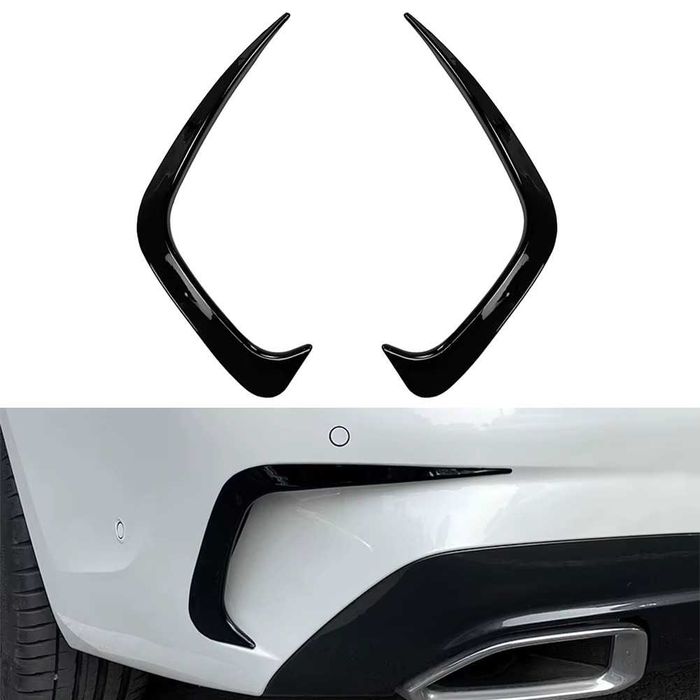 Set Extensii Ornamente Prelungiri Simple Bara Spate BMW G20 G21, Negru