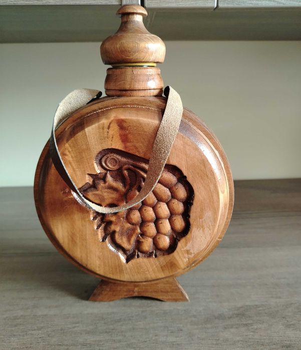 Дървена бъклица за кумова ракия