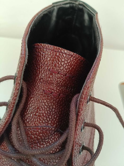 Ghete lace up 41.5 42 plain toe premium Calvin Klein piele naturala