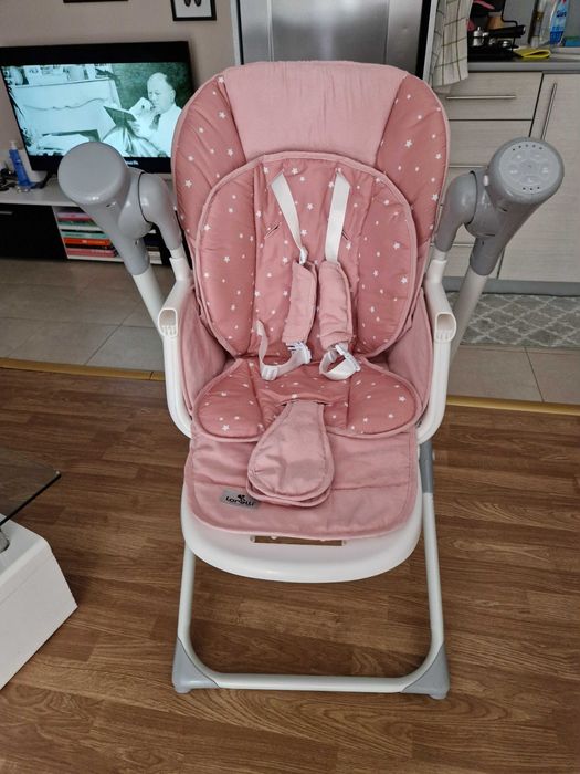 Столче за хранене - люлка Lorelli Ventura, Peach beige stars