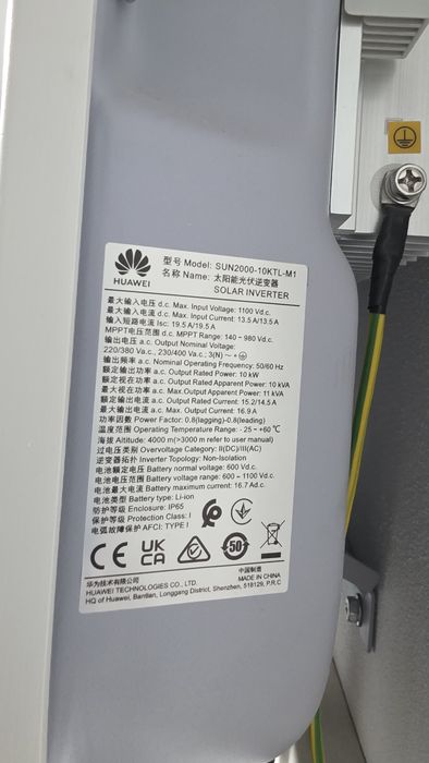 ULTIMA ZI 14.07!!! Baterie Huawei Luna 15 kw, invertor Huawei 6 kw si 10 kw,