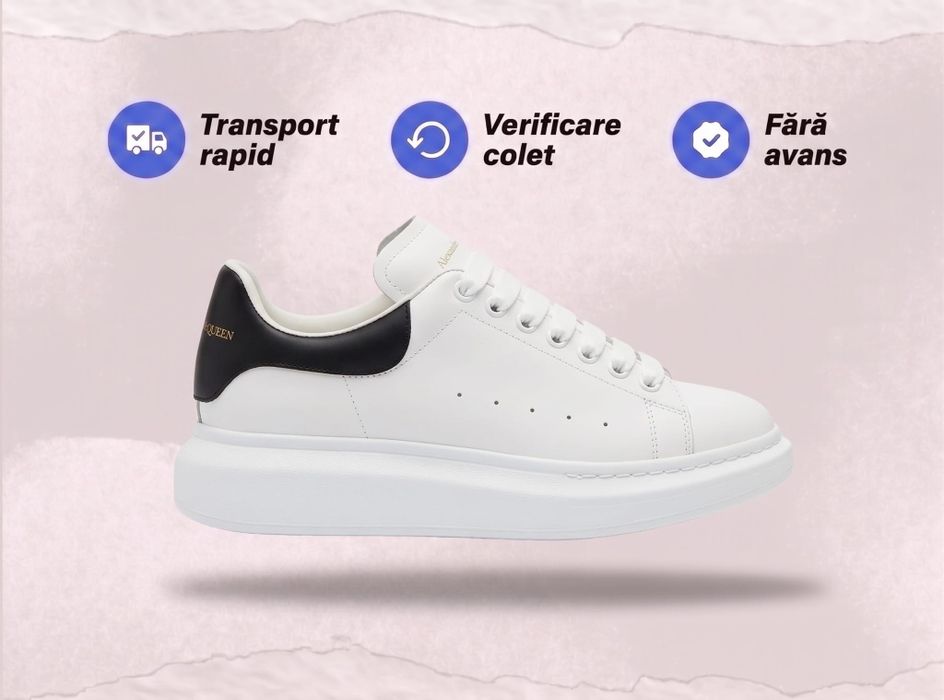 Adidasi Alexander McQueen Alb - Piele