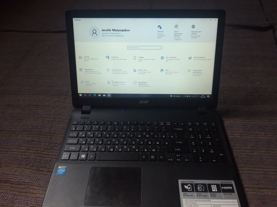 Acer notebook aybi yoq obmen yoq