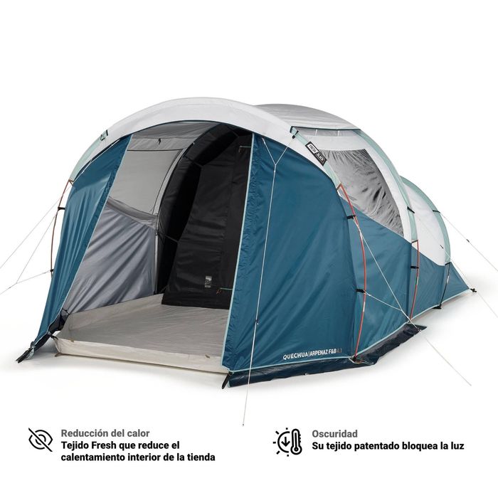 Cort de camping 4 persoane, Fresh & - produs resigilat Decathlon