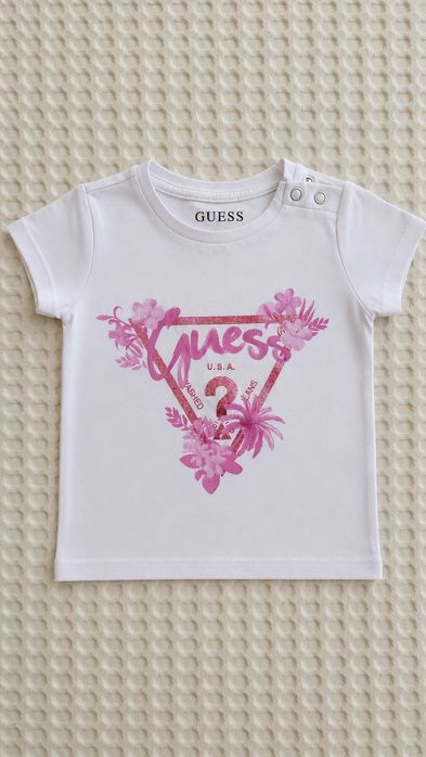 Тениска за момиче guess 0-3 месеца