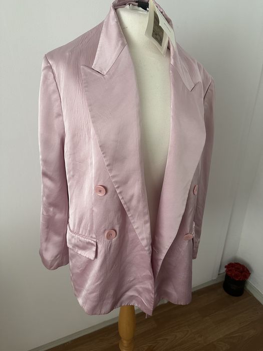 Massimo Dutti Studio Blazer Sacou rose