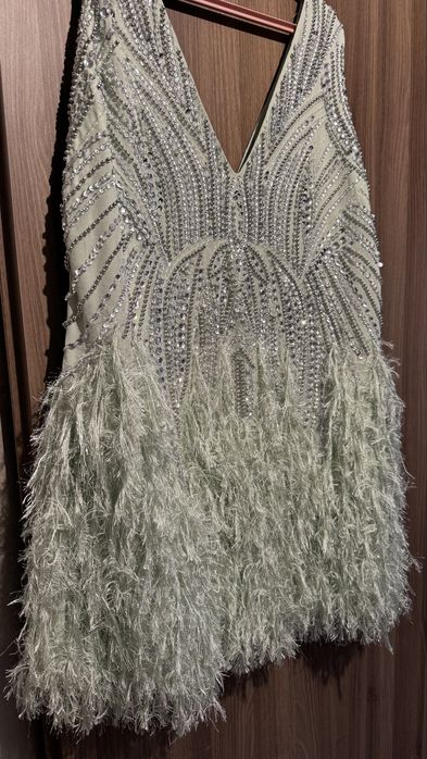 Рокля с пайети и камъни Asos