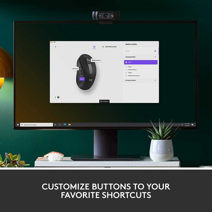 Logitech M650 L Signature безжична компютърна мишка,2,4GHz и Blutooth