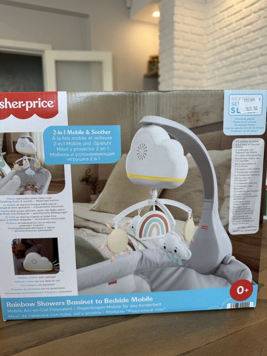 Музикална въртележка за кошара  2в1  Fisher Price