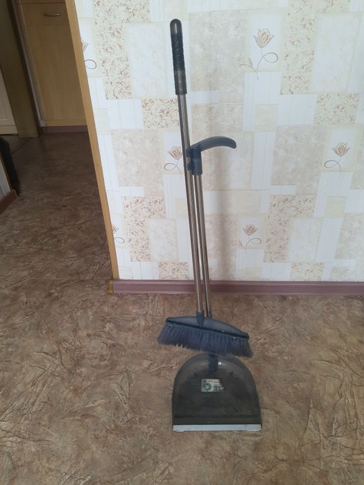 Щетка и совок с ручкой