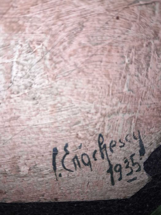 Vand Tablouri vechi pictate in panza,anii 1935-1936