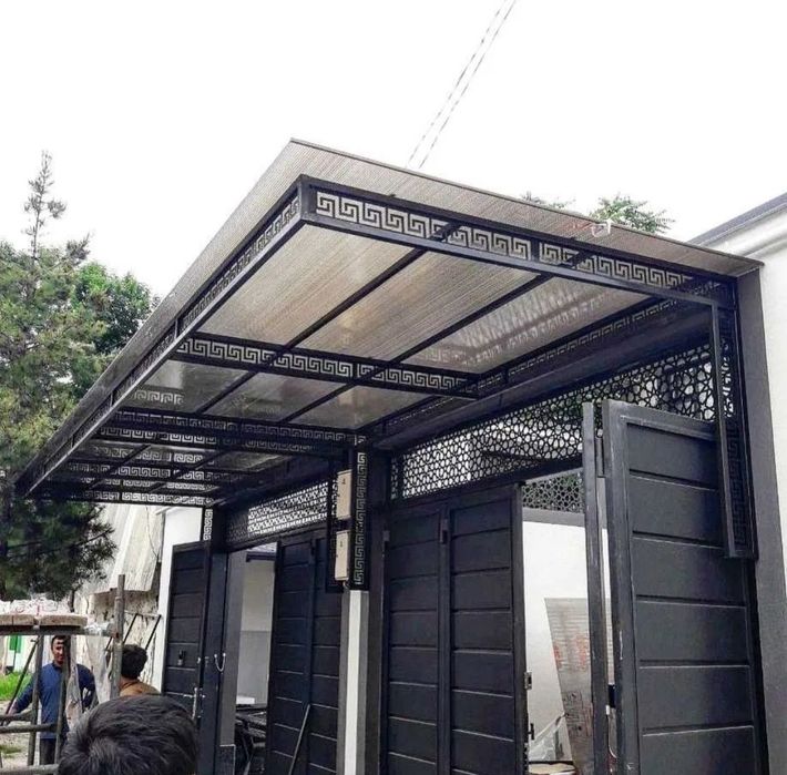 Навес решотка перилла скамейка любой сложности