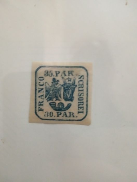 1864 Principatele Unite timbru că tablou filatelic cu tot cu trifoi