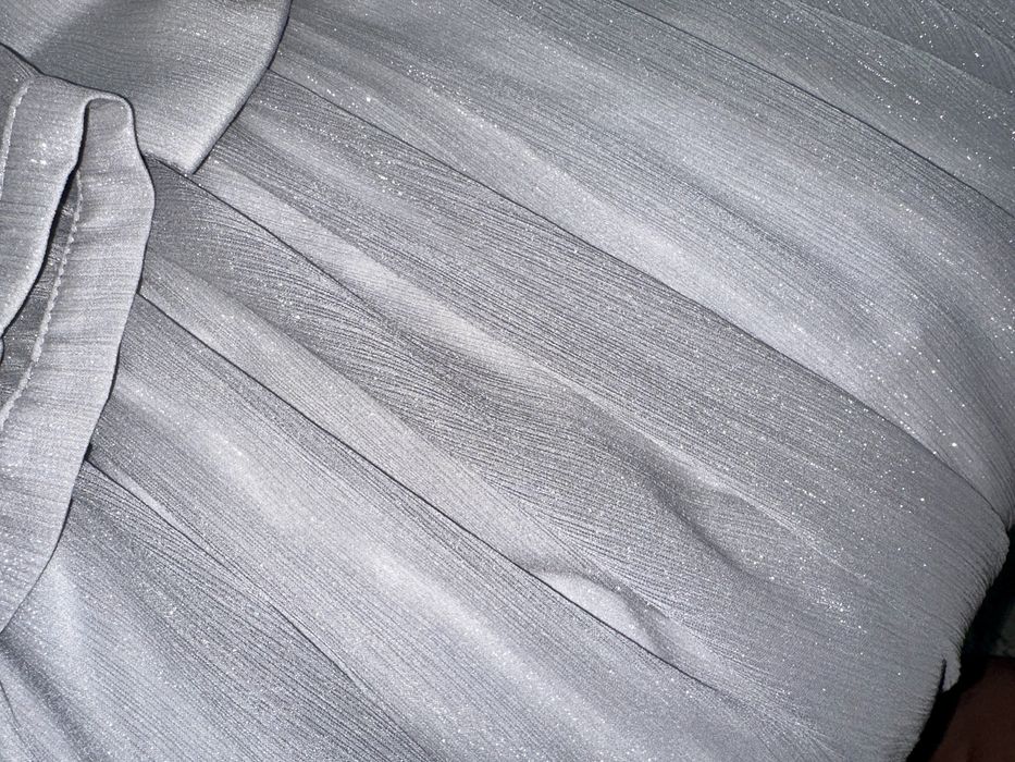 Rochie argintie eleganta