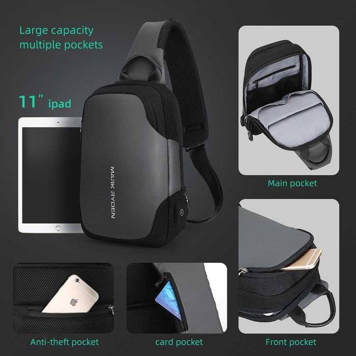 Сумка через плечо MR7056, рюкзак с одной лямкой Бренд: MARK RYDEN