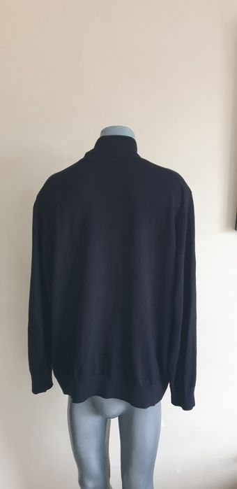 Hugo Boss Zip Cotton Knit 2XL - 3XL НОВО ОРИГИНАЛ Мъжки Памучн Пуловер