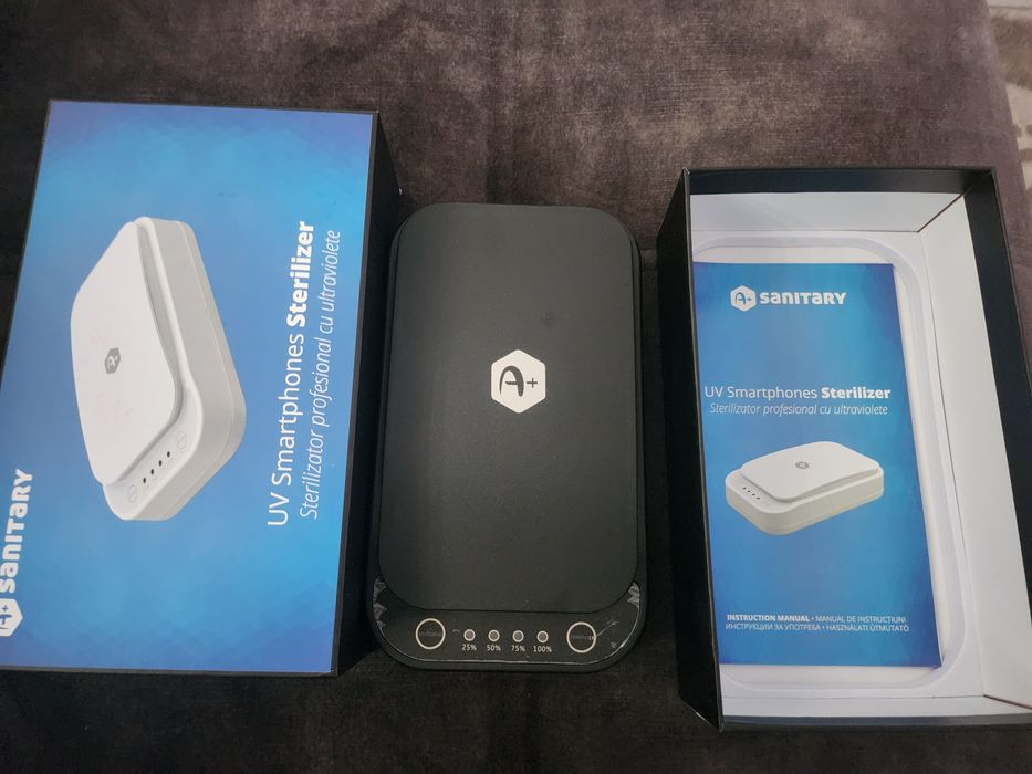 Sterilizator UV portabil NOU  pentru măști, smartphone
