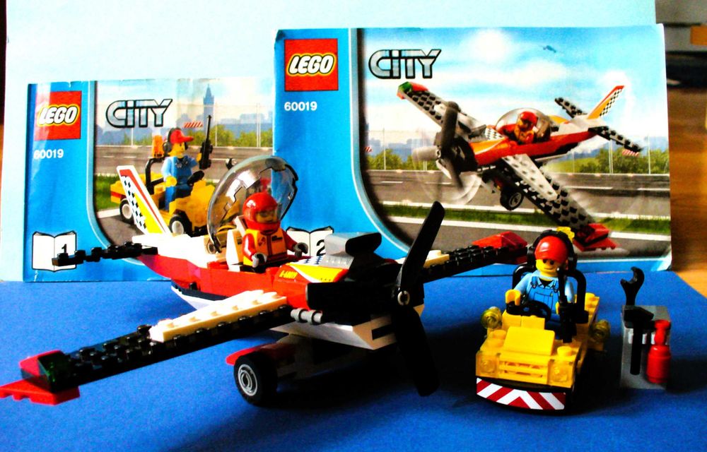 LEGO City Камиони 60020, 60025, 60060 и каскадьорски самолет 60019