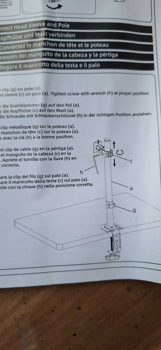 Suport Monitor Birou, Nou în Cutie, VESA 75/100, pentru ecrane 13-32 inch