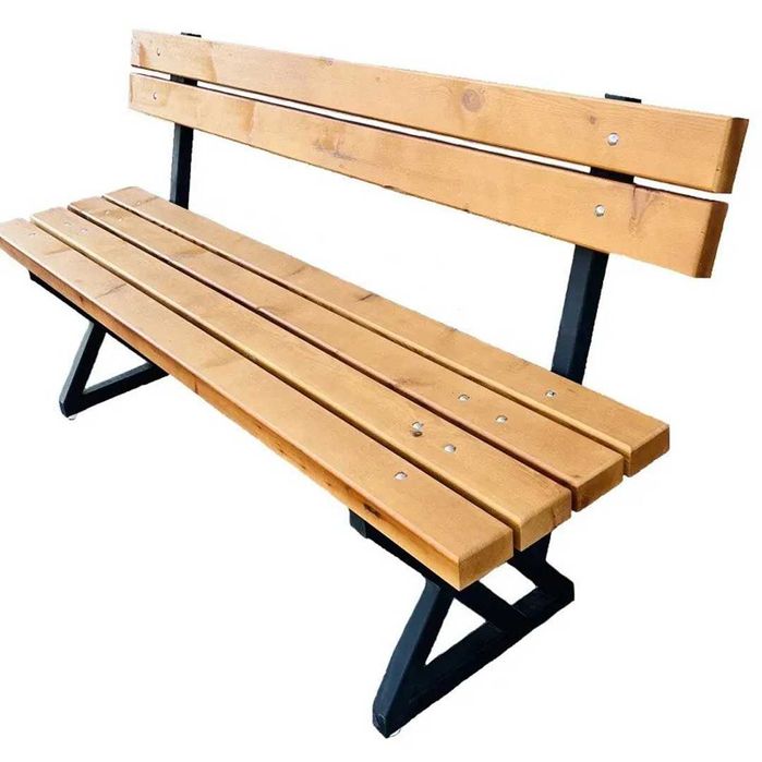 Градинска Пейка - Дърво и Метал, Дължина 180/200см