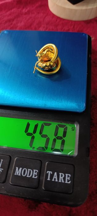 Золотые серьги, Итальянский изделия  Graciela , проба 585, вес 4,58